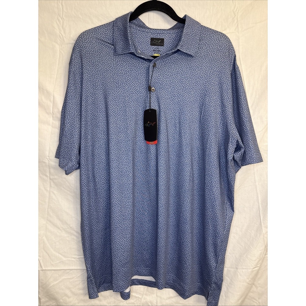 Shark Attack Collection Play Dry Men's Golf Shirt Size Large